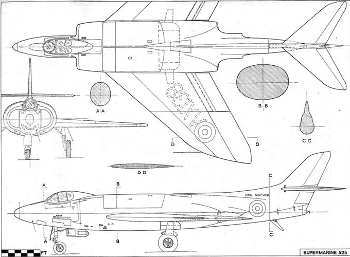 AIRCRAFT DESCRIBED. SUPERMARINE 525. AERPMPDELLER SEPTEMBER 1954-2.jpg