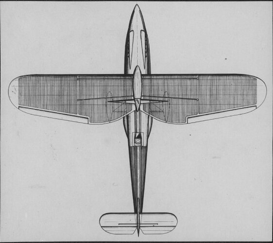 1931 Dornier Entwurf eines Rennflugbootes mit 2 x 2000 PS Motoren, im Boot gelagert, abklappba...jpg