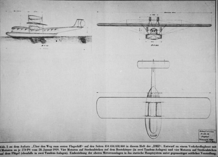 Dornier Entwürfe von weiteren Riesenflugboote um 1919.jpg