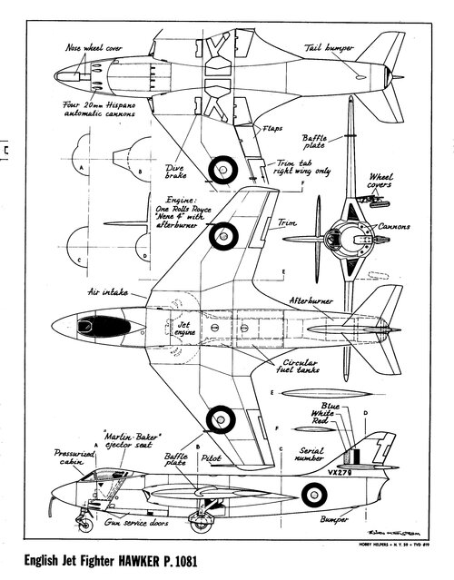 The Hawker P.1052, P.1072 and P.1081. | Secret Projects Forum