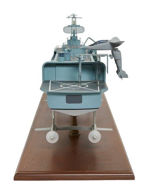 Model of Grumman G-674 Nutcracker & SHIMRIT Hydroplane launch vessel.jpg