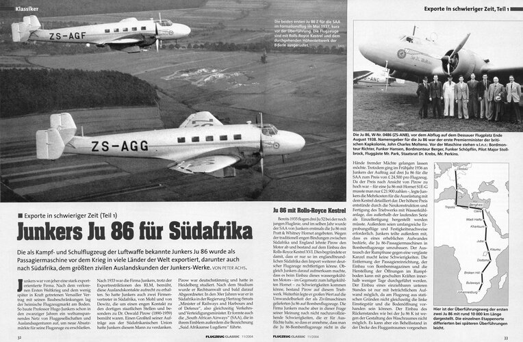 Ju 86 for South Africa (Flugzeug Classic 2004-11 p.32+33).jpg