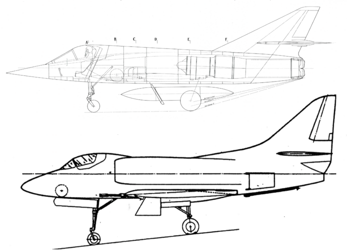 Etendard VI A vs A-4A 200px = 1m.png