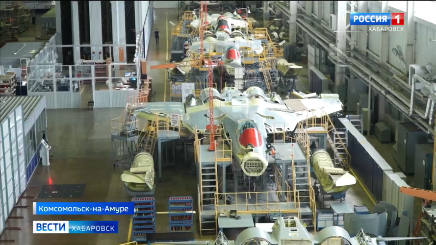  выпуск истребителей пятого поколения Су-57 на КнААЗ поставлен на поток.mp4_snapshot_00.57.178...png