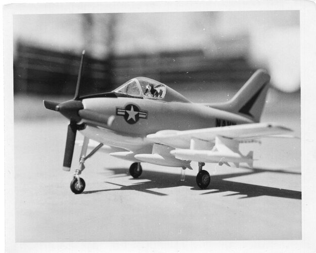 V-433 Attack Aircraft Left Front View On Landing Gear Jay Frank Dial Model.jpg