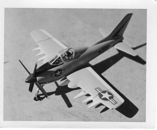 V-433 Attack Aircraft Upper Left Front View Jay Frank Dial Model.jpg