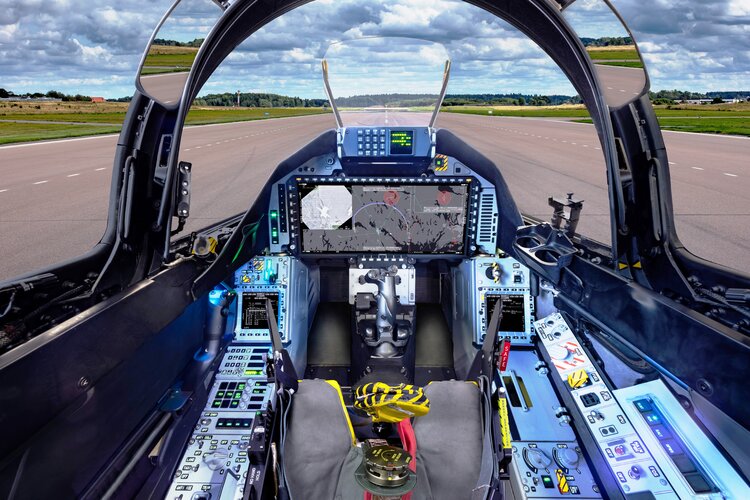 Gripen E series cockpit.jpg