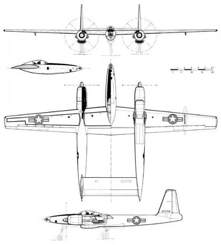 4-view drawing of Hughes XF-11.jpg