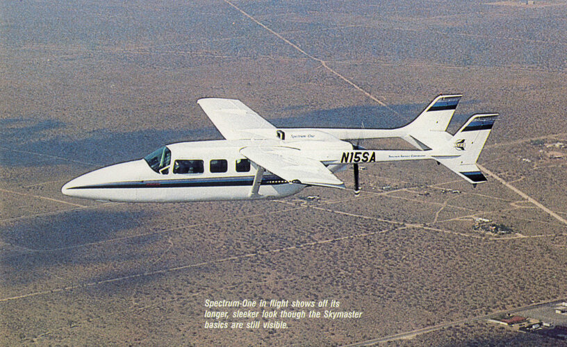 Spectrum-One N15SA in flight.jpg