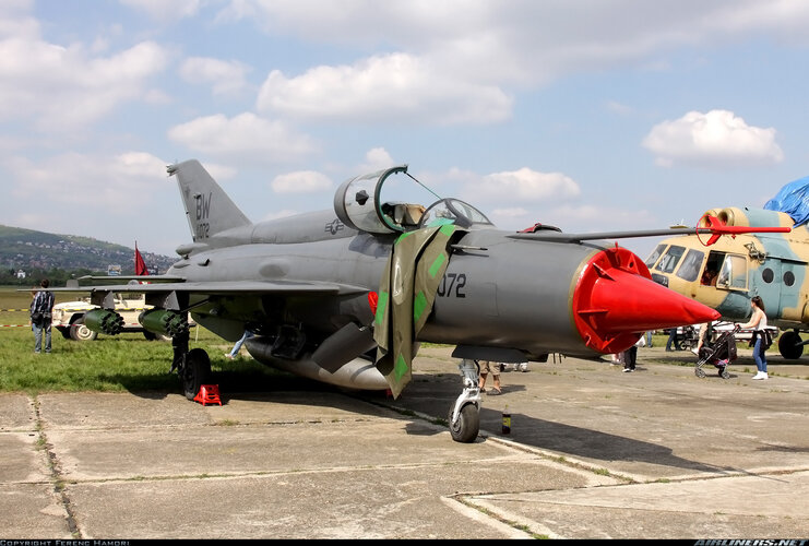 USAF MiG-21bis (04-072) used in Spectral at Budaors (26 April 2015).jpg