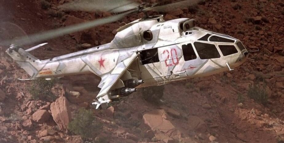 Soviet Mi-24A ''Puma'' (20 red).jpg