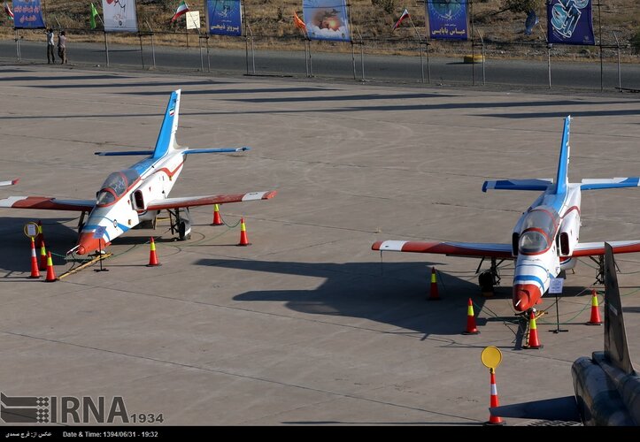 IRIAF Tazarve (778-2 & 778-3) at Mehrabad Int'l airshow (2015).jpg