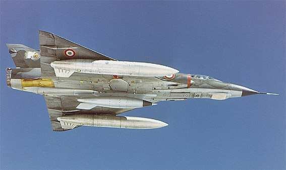 Dassault Mirage IIIE with AN-52 nuke 1st flight April 5, 1961.jpg