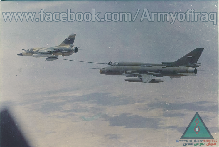 Iraqi Su-22M4-K refueling on Mirage F1EQ.png