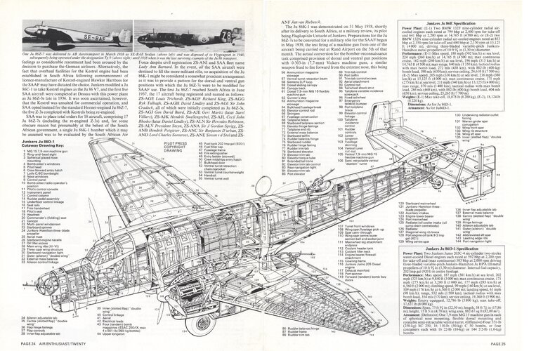 Junkers Ju-86, Swedish Service, Technical Docs | Secret Projects Forum