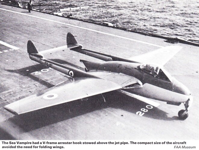 Royal Navy Sea Vampire F.20 on carrier.jpg
