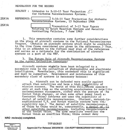 ADDENDUM TO 5-10-15 YEAR PROJECTION FOR AIRBORNE RECONNAISSANCE SYSTEMS - CIA-RDP71B00822R0001...jpg