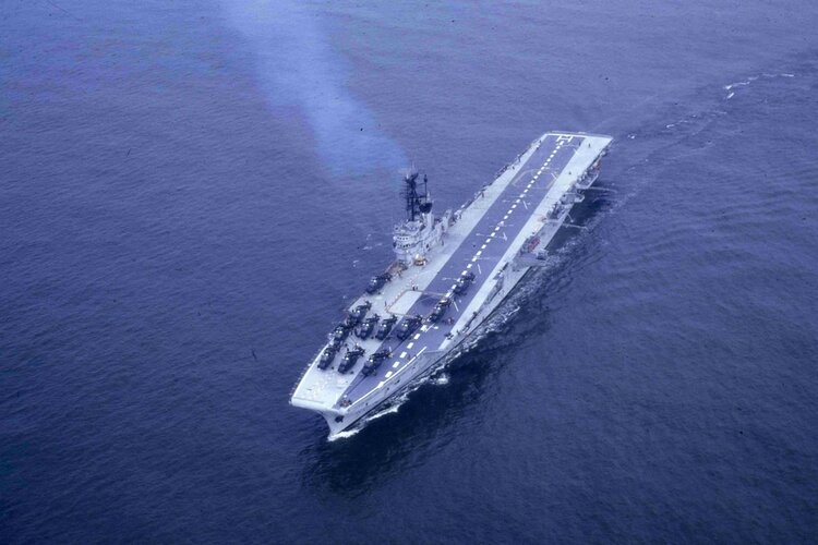 Arromanches during Croisièe Noire from Alouette 2 of 23S (1967).jpg