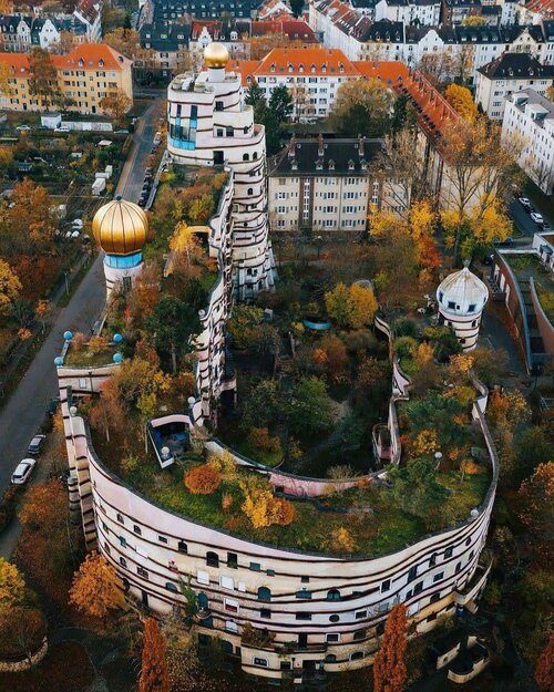 Waldspirale, Darmstadt, Germany. It has 1048 windows and no two are the same.jpeg