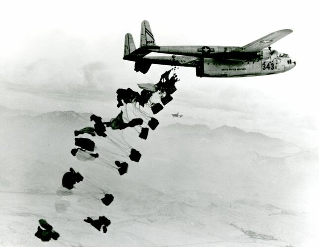 C-119 air drop Chungju Korea.jpg