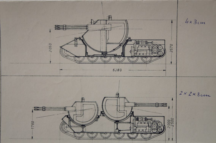 Kampfpanzer 70 AA Variants.png