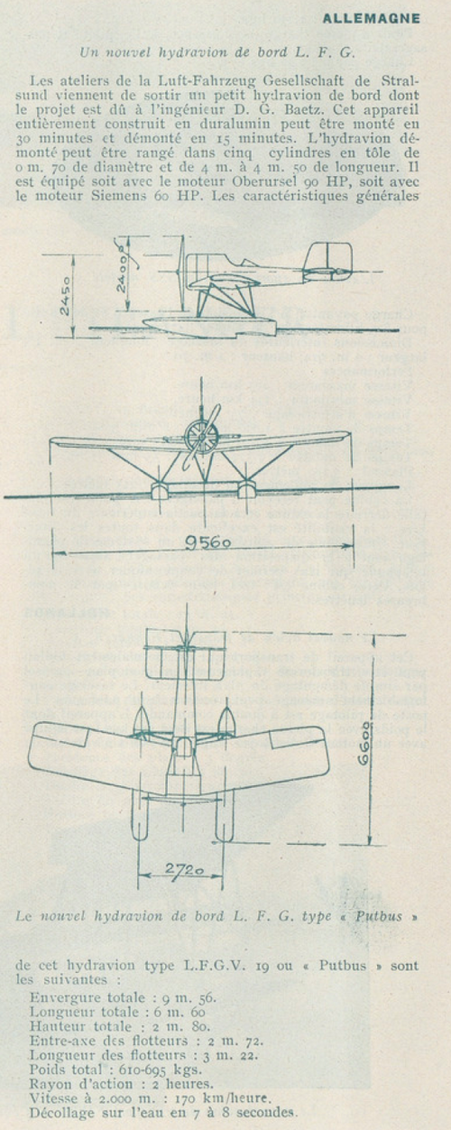 Luft Fahrzeug Gesellschaft LFG V-130 Strela-Land, The Luft …