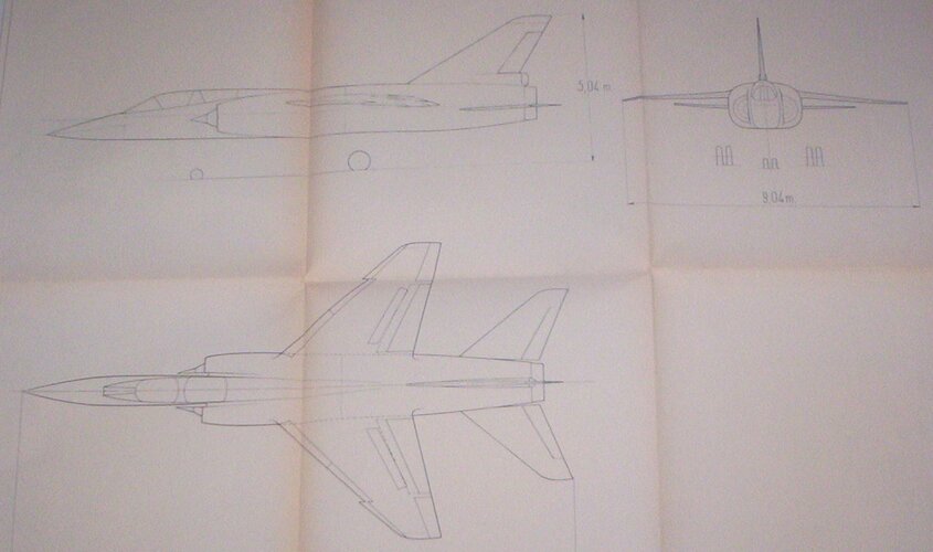 Dassault Mirage F3 3 vues 1.JPG