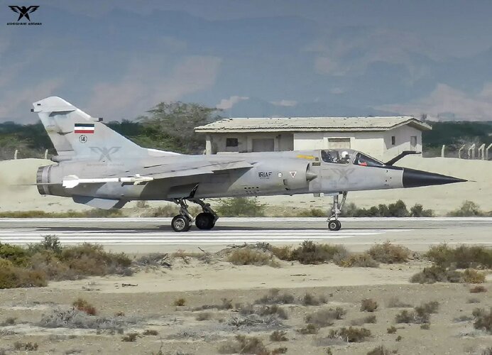 IRIAF Mirage F1EQ with AIM-9J probably at Mashhad (~before 2012).jpg