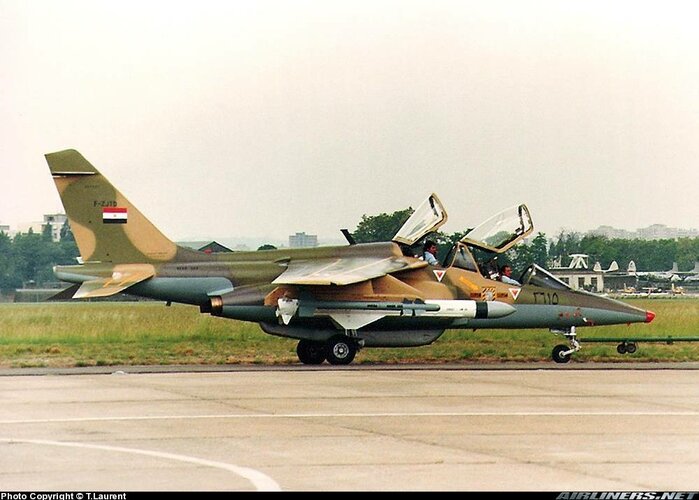 Egypt Alpha Jet E w AM-39 Exocet Le Bourget 1987.jpg
