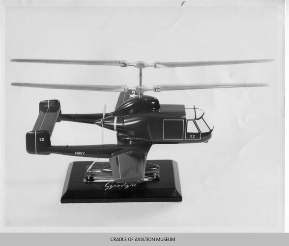 Model 22 coaxial rotor with pusher propeller for the US Navy.jpg