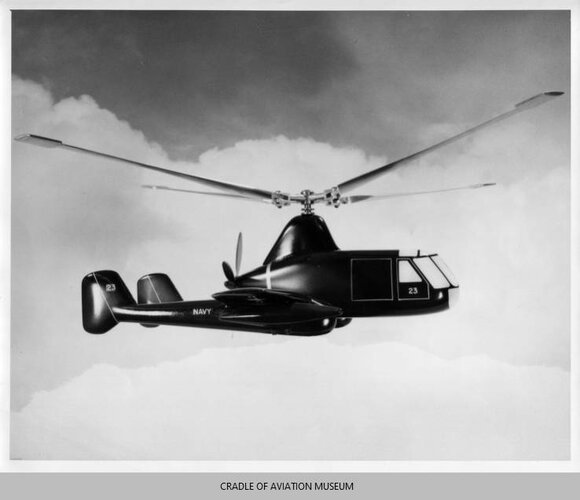Model 23 single main rotor with pusher propeller for US Navy.jpg