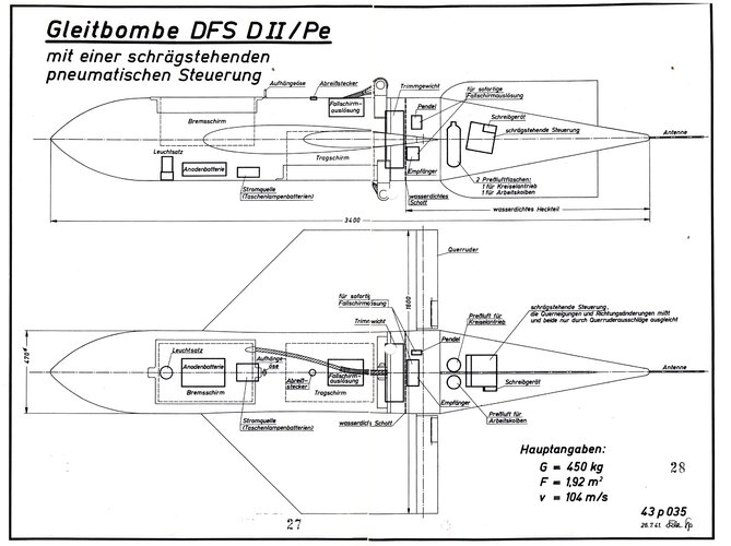 Gleitbombe DFS D II_Pe mit schrägstehender pneumatischer Steuerung Zeichnung 43 p 035 D 763.jpg