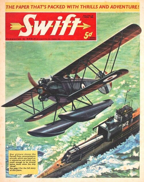 Parnall Peto Seaplane (First flight_ June 4, 1925 - only 2 built)_ Art probably by Roy Cross ...jpeg