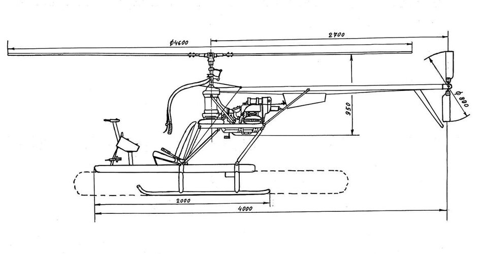 Drawing of the KhAI-27 Kharkovyanin helicopter.jpg