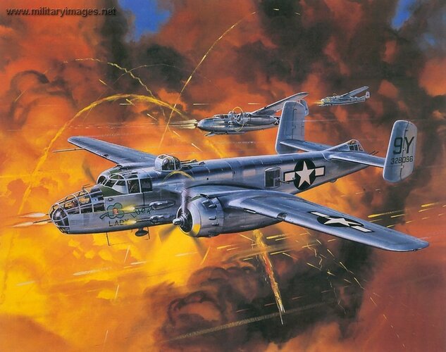 S4-RoyCross003-TheB-25MitchellMediumBomberInAction.jpg