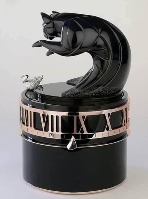 ‘Cat and mouse ‘automaton clock created by art deco sculptor Edouard-Marcel Sandoz, 1920.jpeg