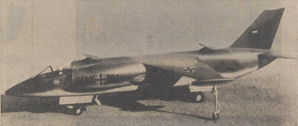 model of a VFW vak 191 in the German air froce livery.PNG