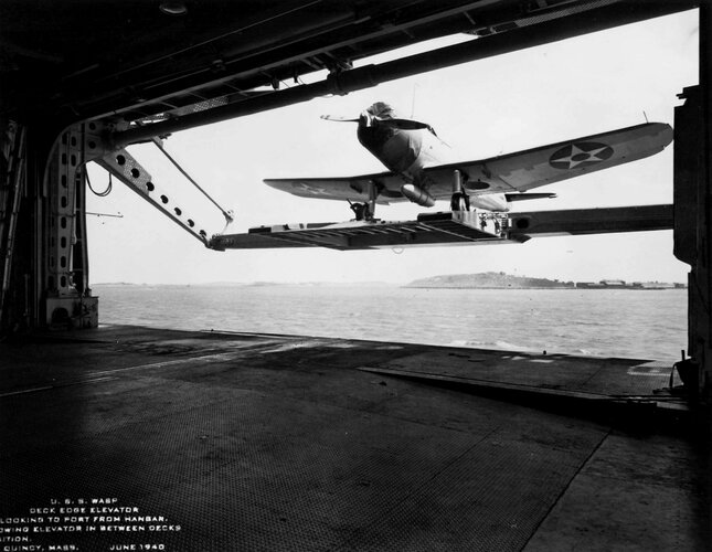 USS Wasp CV-7 deck edge elevator SB2U 1940 #2.jpg