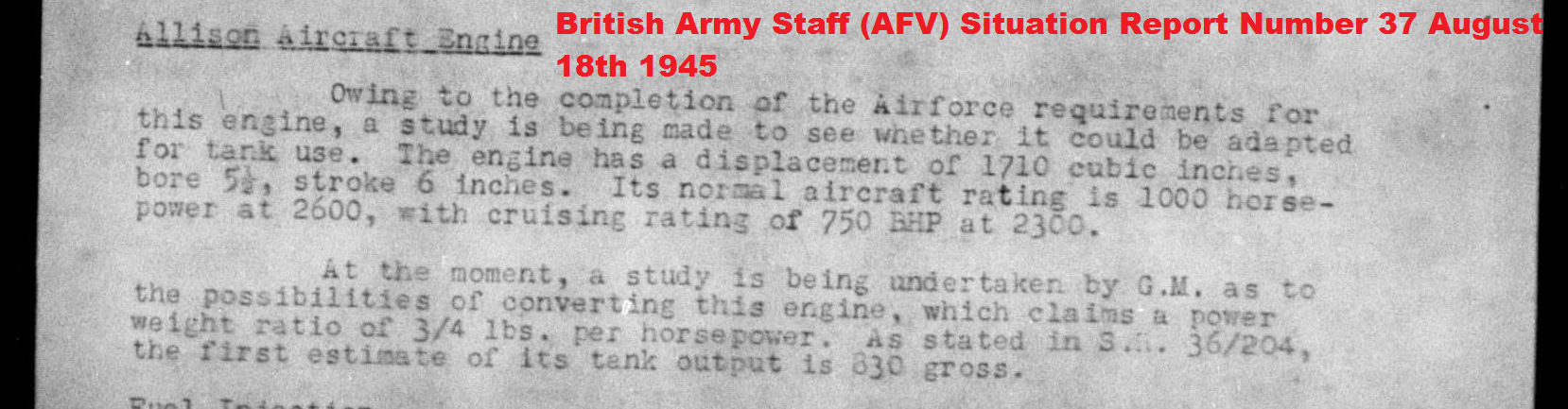 British Army Staff (AFV) Situation Report Number 37 August 18th 1945 para 210 page 96 _ 152.png