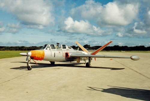 Fouga CM-170M Esquif aka CM-175 Zéphir No1 at Jersey.jpg
