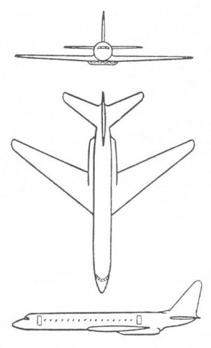 Lockheed L-193 (three-view drawing).JPG