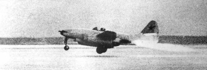 Su-9 (the first) takes off with U-5 boosters. 1946..jpg