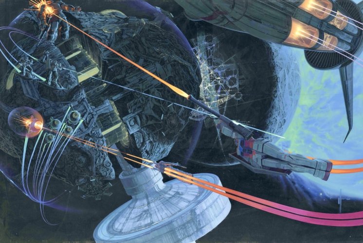 Unidentified Anime Space Battle (Syd Mead).jpg