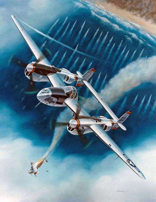 Lockheed P-38 Lightning 'Lightning Over Leyte' by Mike Machat-960.jpg