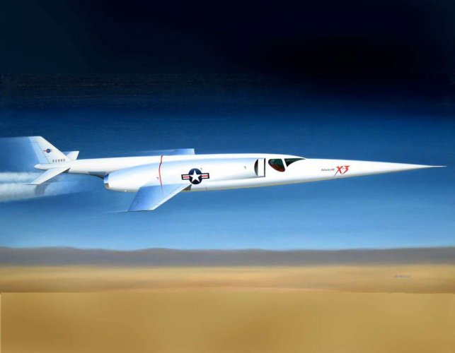 Douglas X-3 Stiletto in flight by Mike Machat-960.jpg
