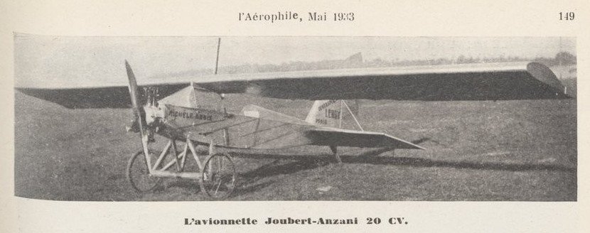 Joubert J.4, L'Aérophile 1933-05 (photo).jpg