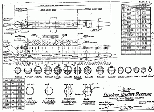 B-36 Fuselage Structure Diagram gray.gif