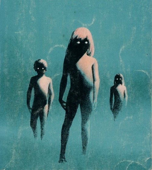 Karel Thole’s 1973 cover art to an Italian translation of John Wyndham’s The Midwich Cuckoos.jpg