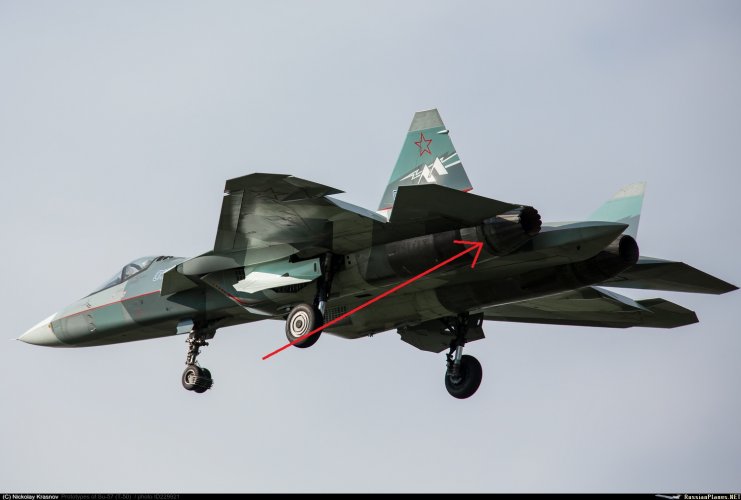 T-50-2LL with Izdeliye 30  in flight mod1.jpg