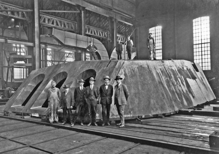 Bethlehem Steel was a very early pioneer in using movies to move steel.  A 1912 edition of the i.jpg